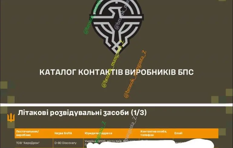 Протягом кількох останніх місяців Російська Федерація отримала інформацію про адреси та контактні дані керівників українських компаній, що займаються виробництвом дронів, за словами Касьянова.