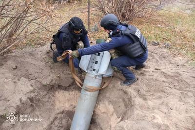 У Донецькій області піротехніки виявили і знешкодили снаряд від системи 